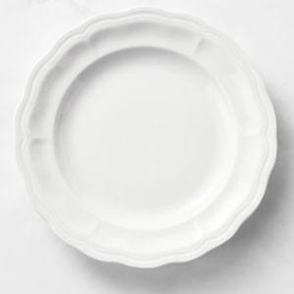 Pillivuyt Queen Anne Porcelain Dinner Plates, Set of 4