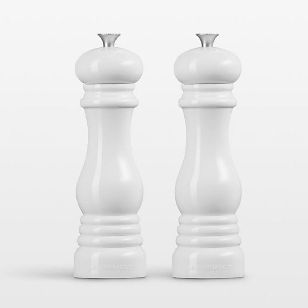 Le Creuset ® White Salt and Pepper Mill Set