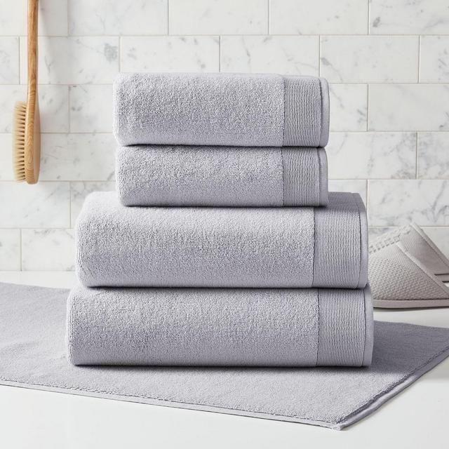 Organic Luxe Fibrosoft Bath, Set of 5, Gray Sky Melange