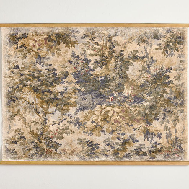 Greenwood Tapestry Wall Art, Horizontally Hung- Green/ Natural