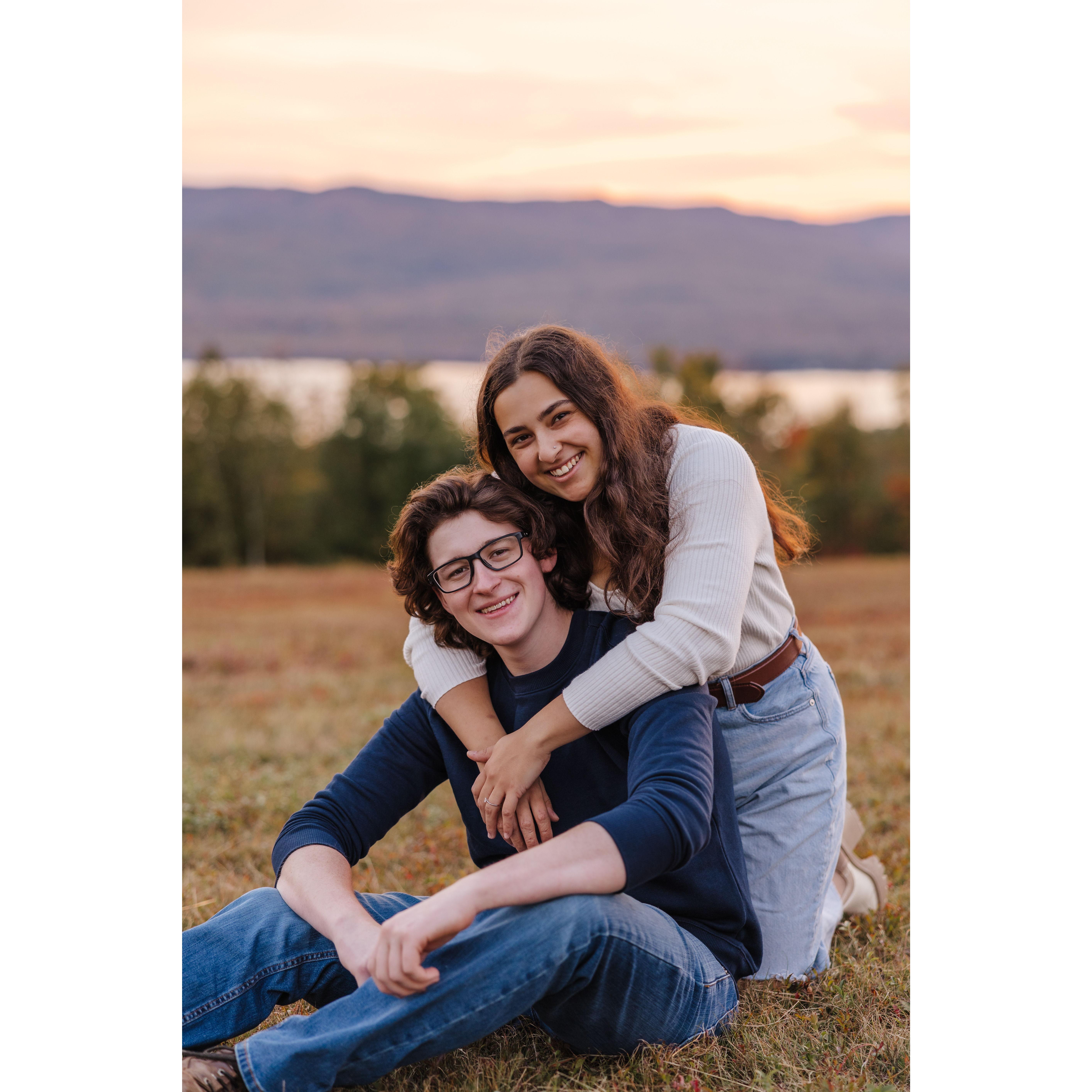 The day of our engagement during our trip to Maine! This engagement session: Jenna Gilmore Photography