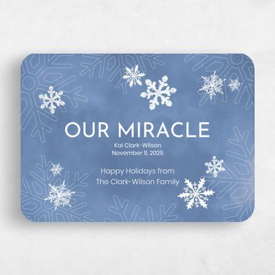 Blue Rounded Holiday Card - Zeigler Classic