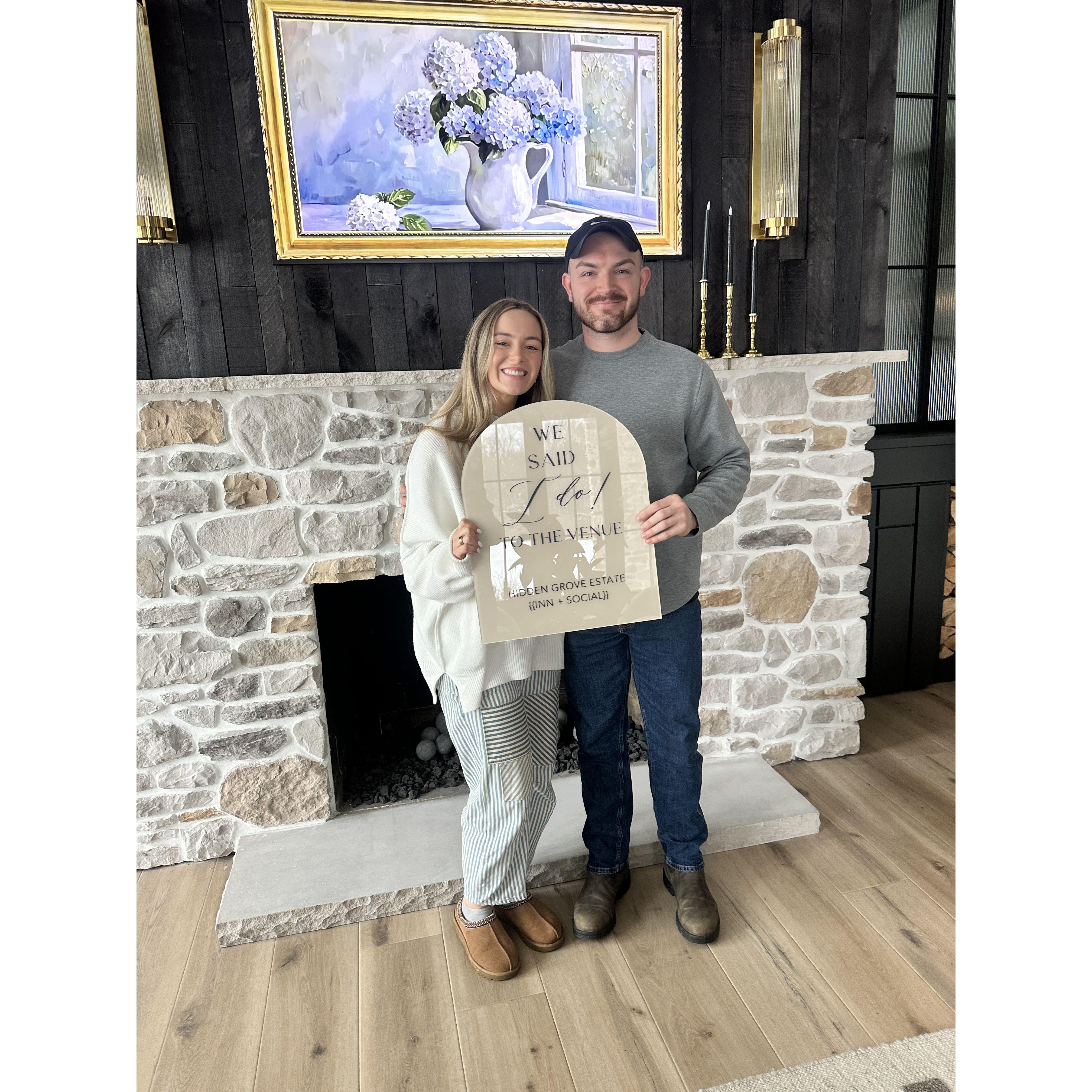 When we found our dream wedding venue