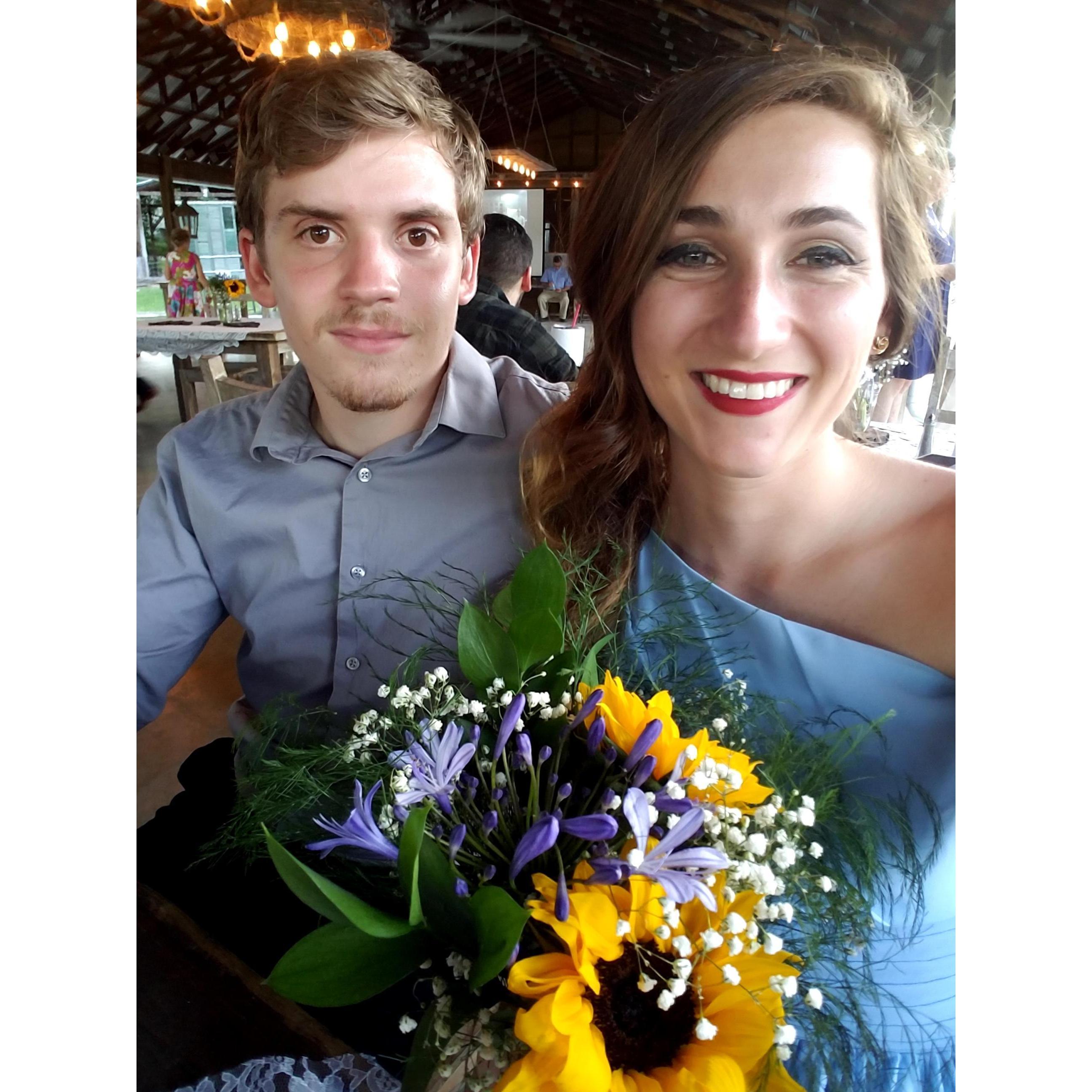 July 6, 2018 at Rebekkah and Levi's Wedding!