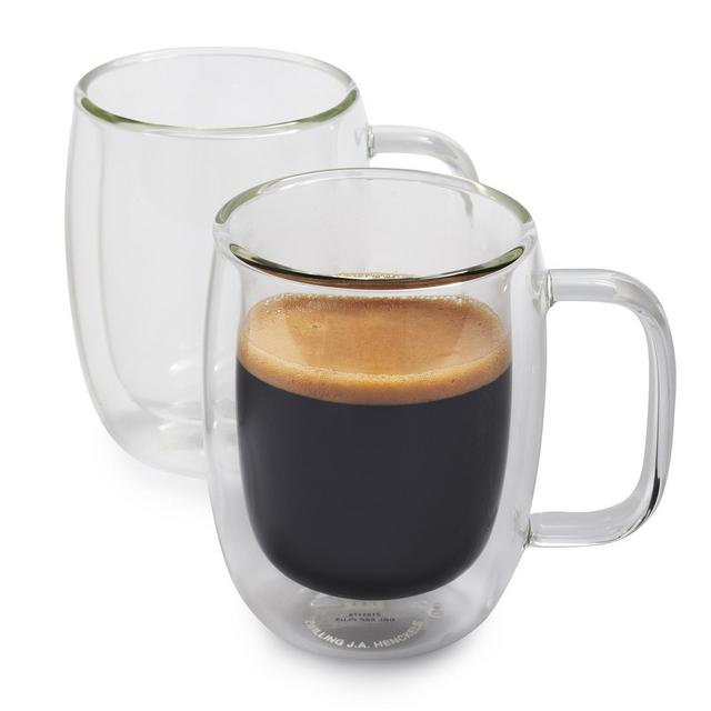 Zwilling J.A. Henckels Sorrento Plus Double-Wall Double Espresso Glasses, 4.5 oz., Set of 2