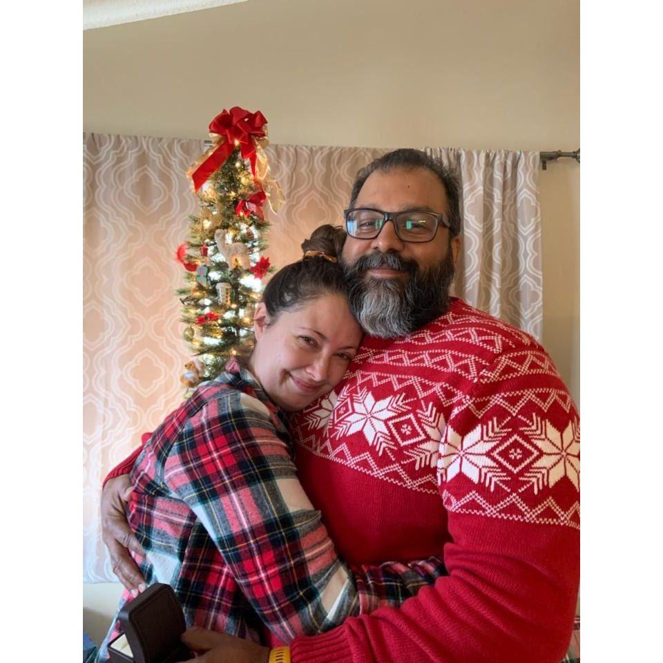 He even wore a Christmas sweater for me!