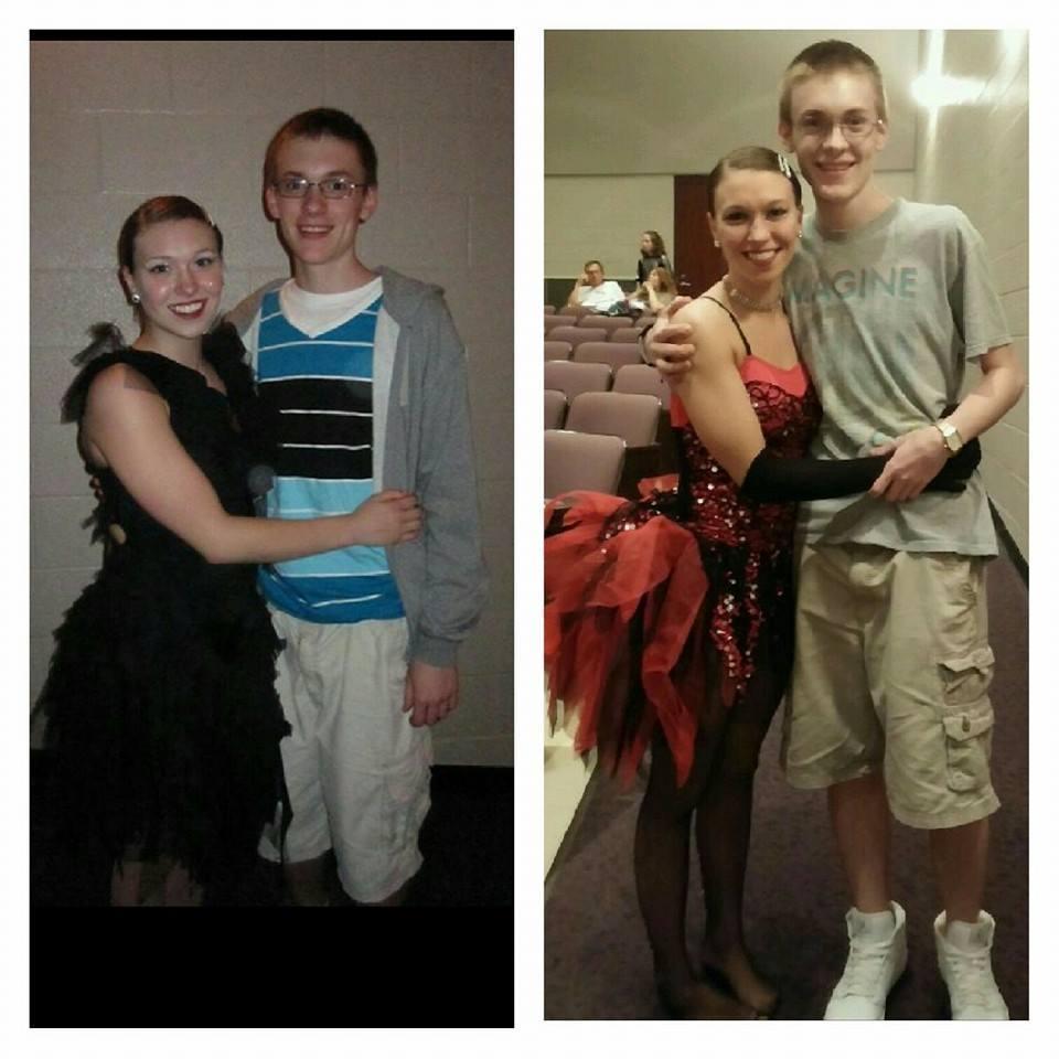 Isaiah always supported every dance event I was at: recitals, practices, and competitions.