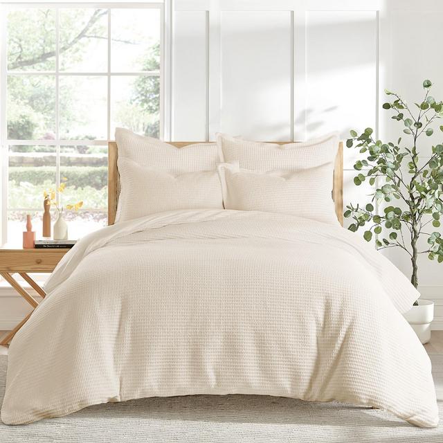 Cloud Waffle Cream Full/Queen Duvet Set - Levtex Home