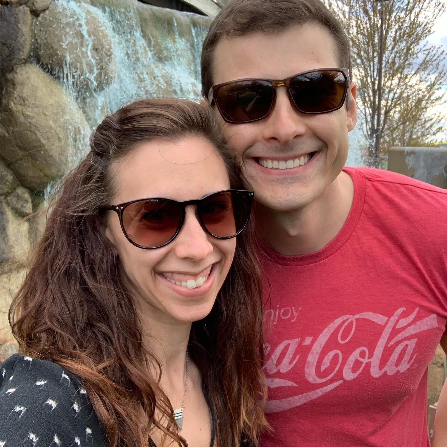 Mini golf in Spring of 2019. It was around this time that Mike first knew he loved Becky.