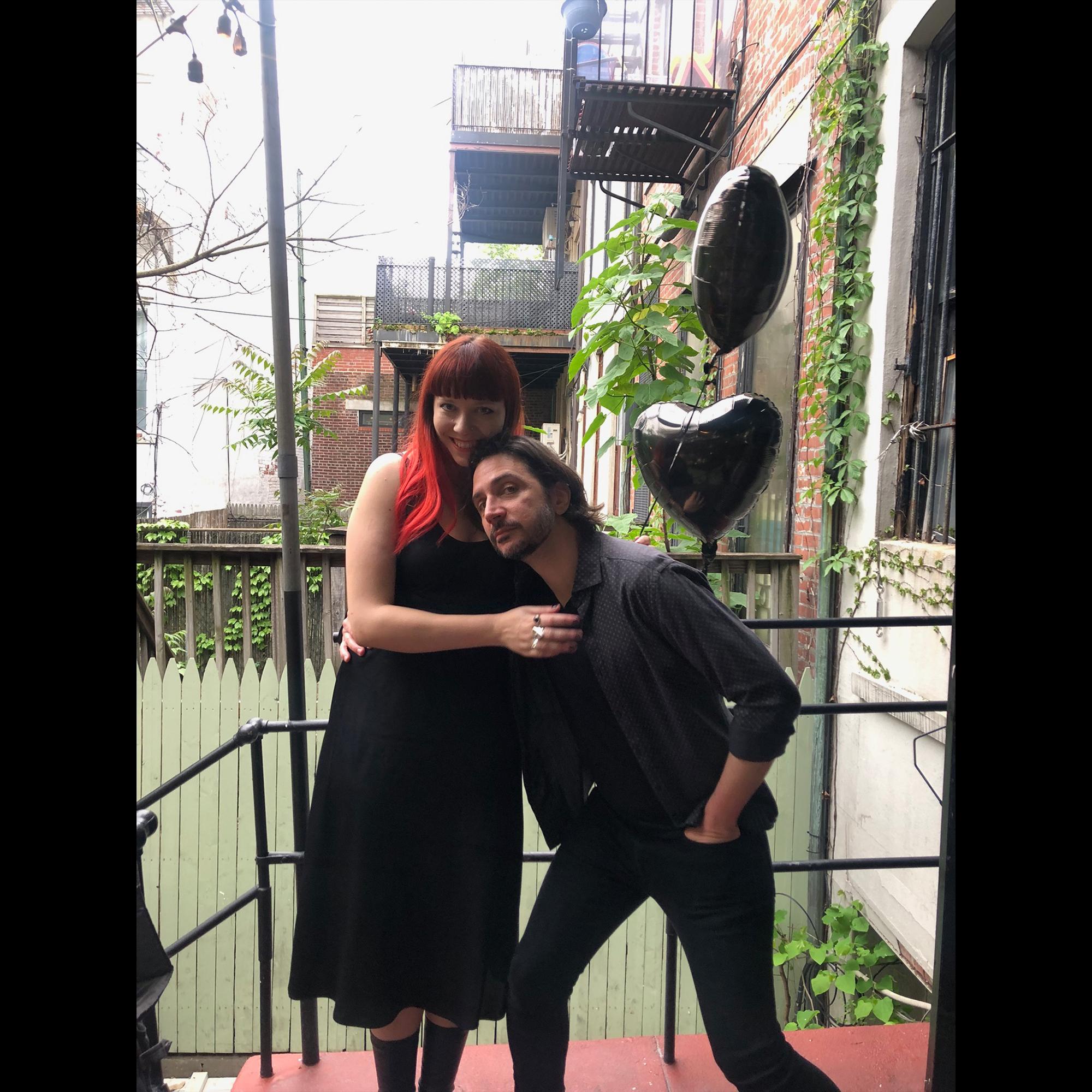 Engagement drinks at our local Brooklyn Social