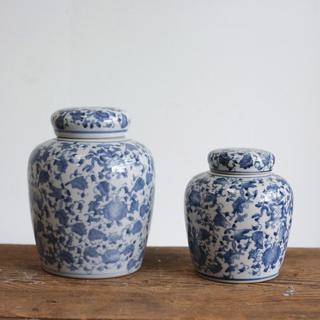 Decorative Small Ceramic Ginger Jar with Lid