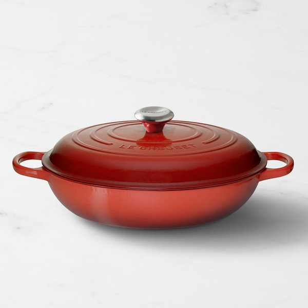 Le Creuset Signature Enameled Cast Iron Braiser - 3 1/2-Qt., Red