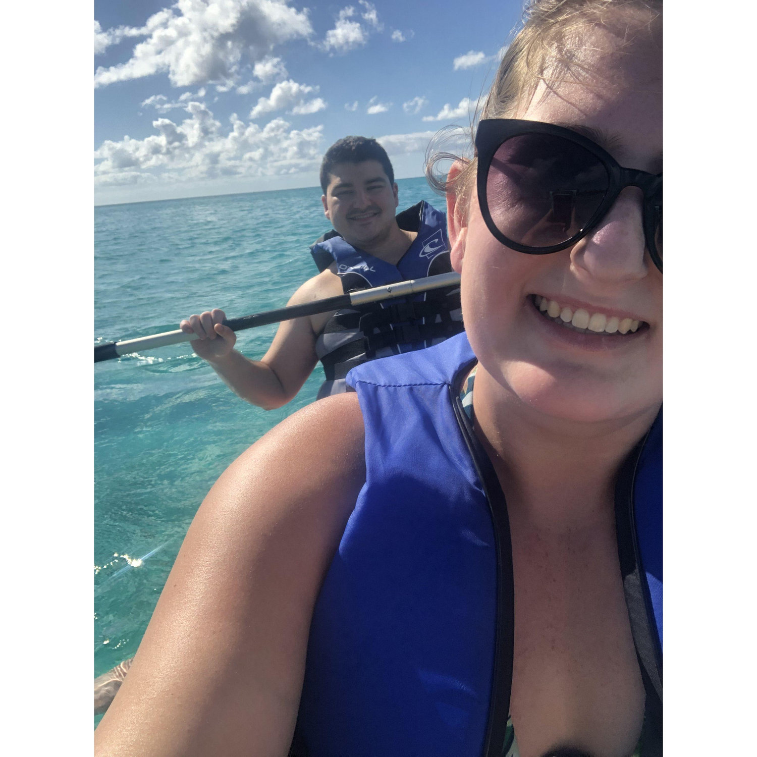 Kayaking at Princess Cay