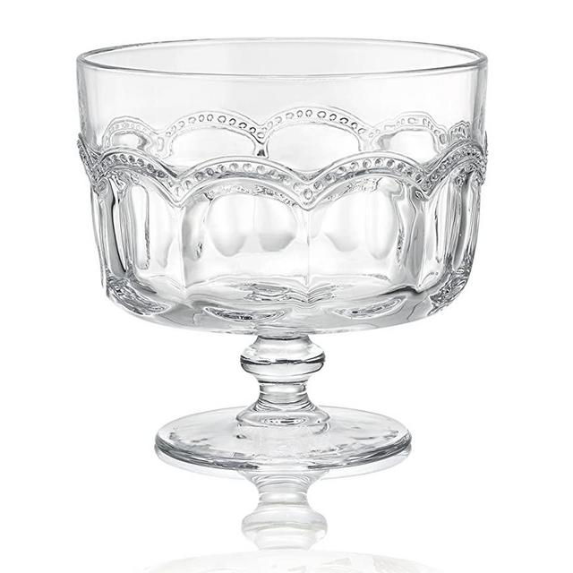 Artland A Pearl Ridge Trifle Bowl, 88 oz, Glass
