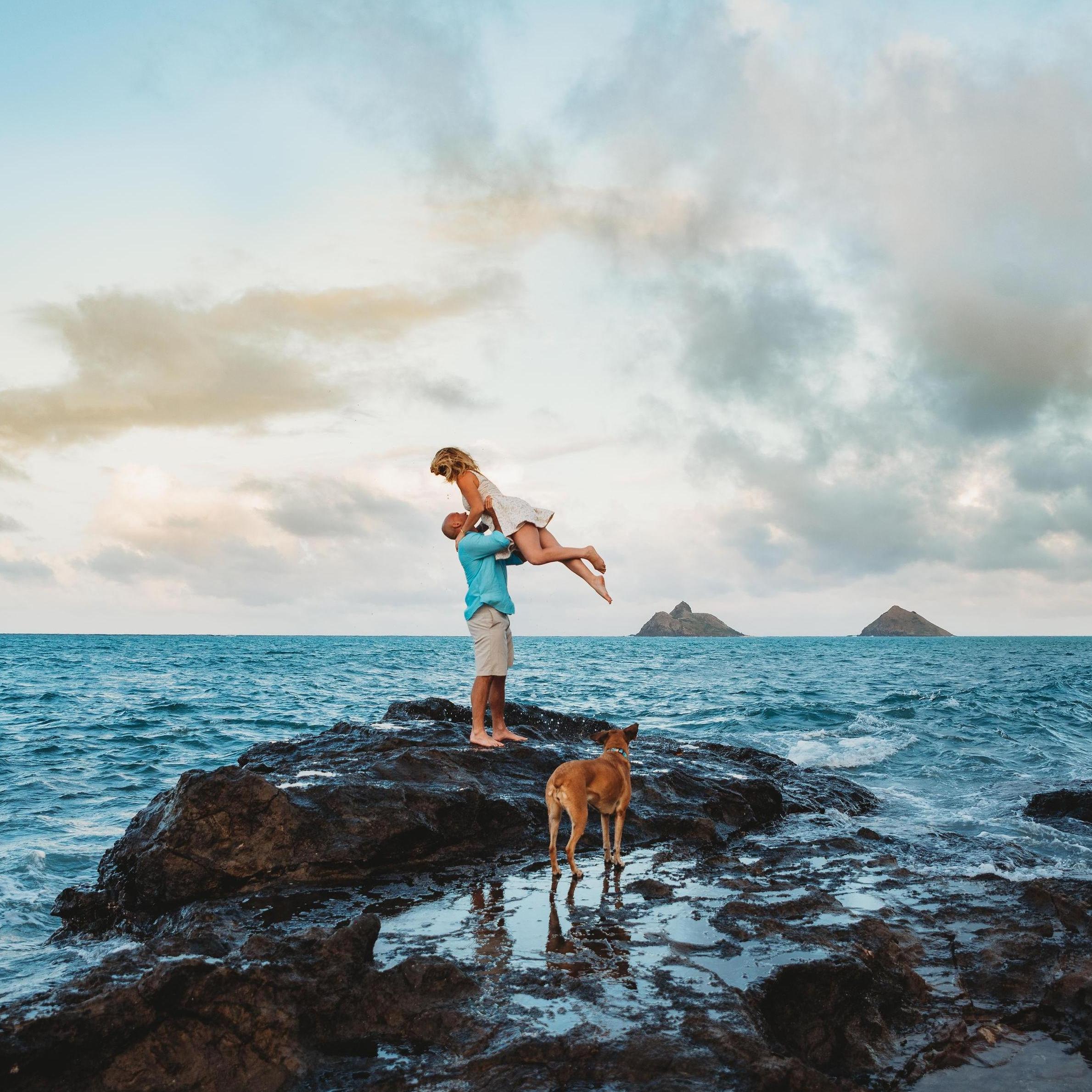 Lanikai beach with Addie