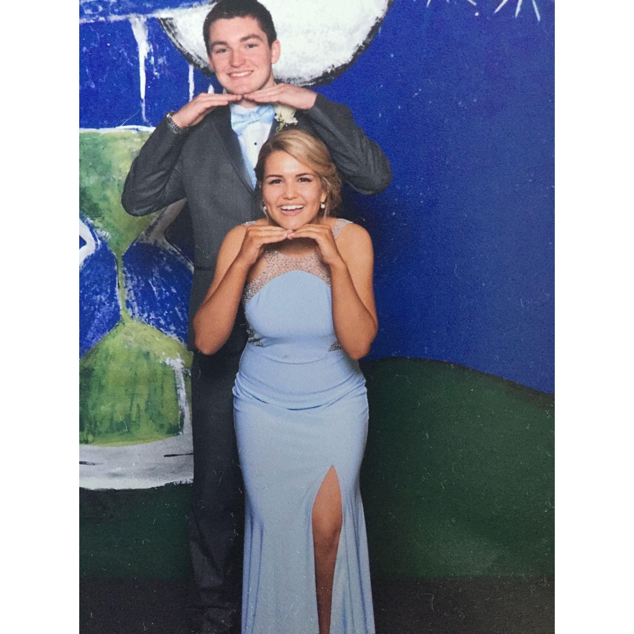 5.16.2015 - Junior prom! We went “as friends” ;) The first of many high school dances together!