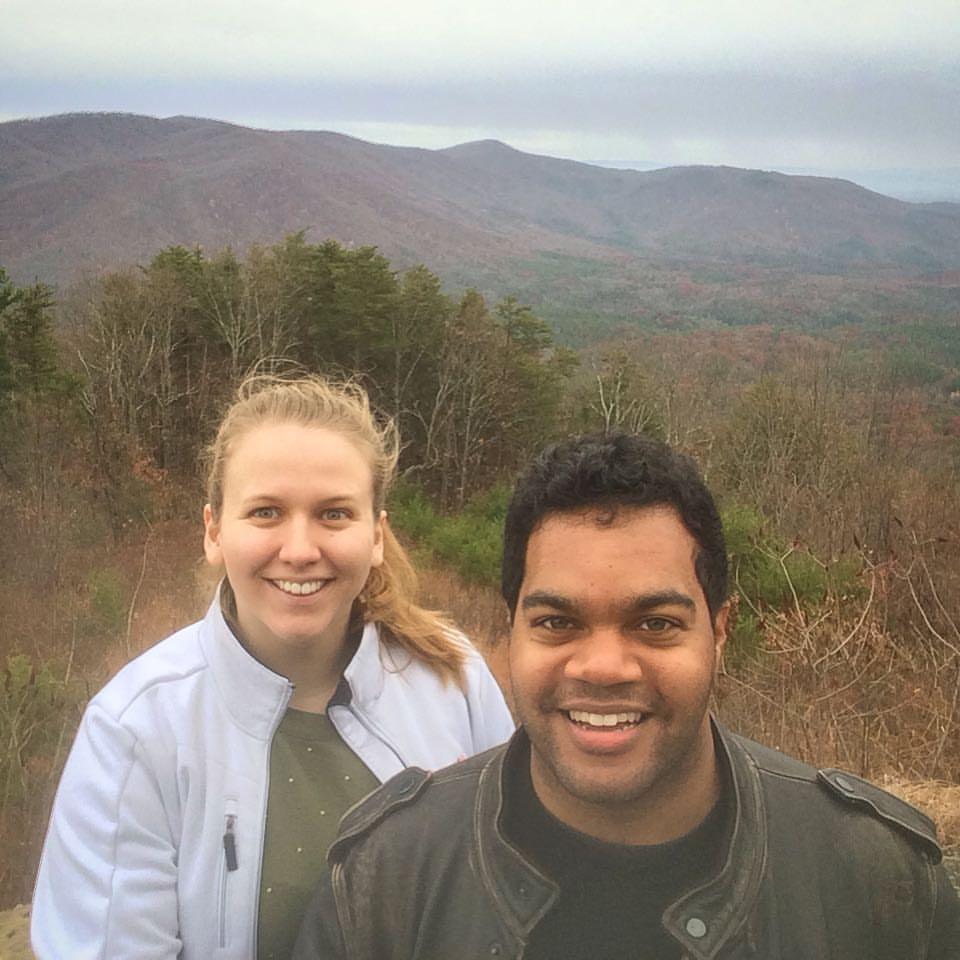 visiting the mountains in Hannah's hometown - 2016