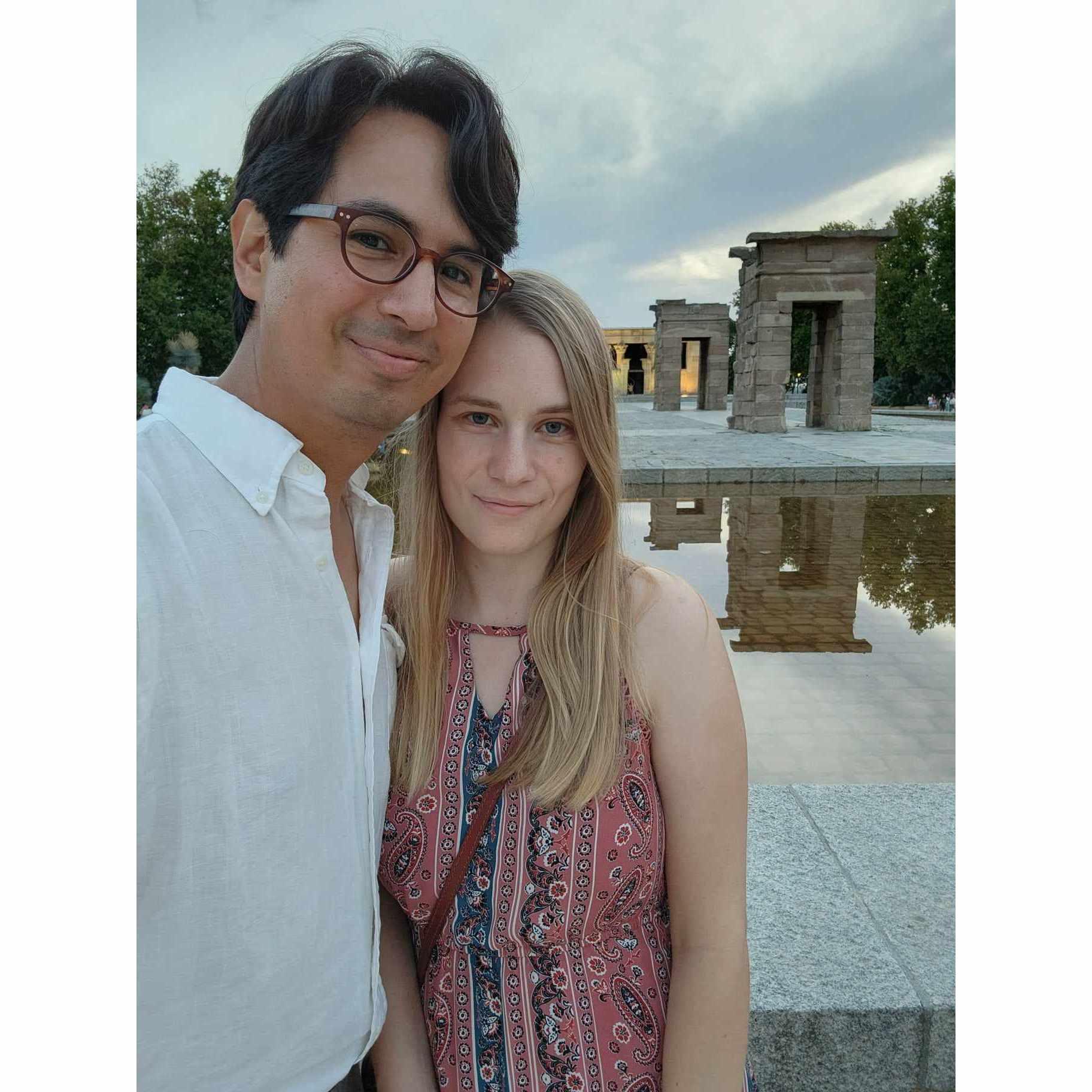 September 2023: At the Temple of Debod in Madrid, Spain.