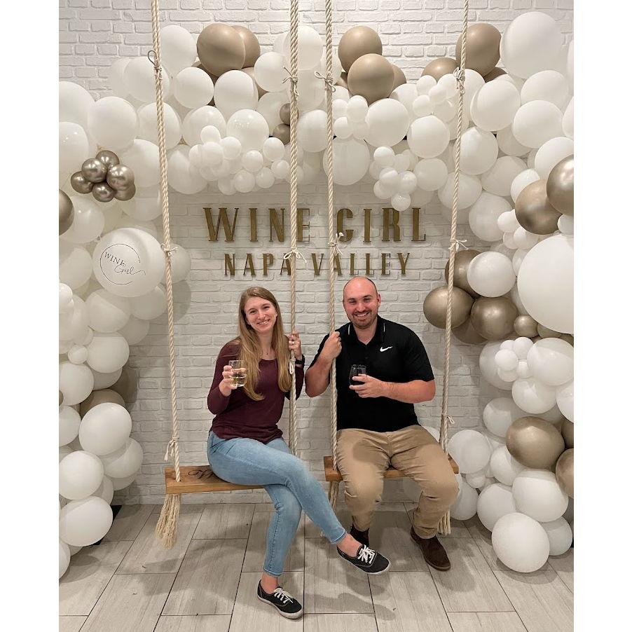 Took a trip to Napa to celebrate our engagement! Nick loved being a Wine Girl! May 2023