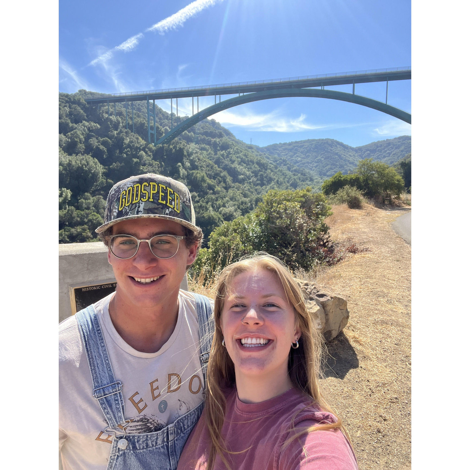 we found this cool bridge somewhere in the hills of SB
