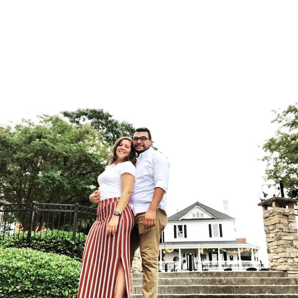 Our first sunday date. We went to Victory Church together for the first time that sunday!