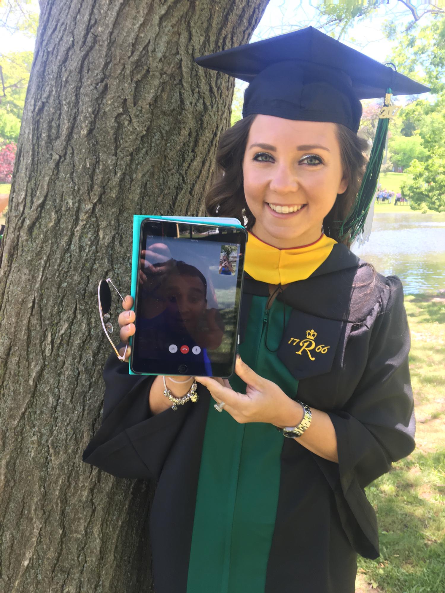 Ben attended my graduation from Iraq via iPad!