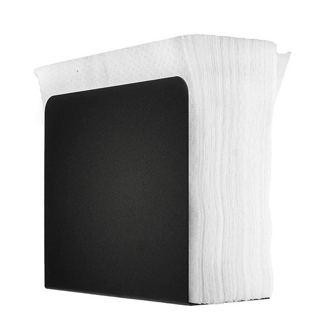 Napkin Holder - Black Metal Napkin Holders For Tables - Paper Napkins Holder - Rustic Kitchen Napkin Holder - Kitchen Accessories - Restaurant and Bar Decor