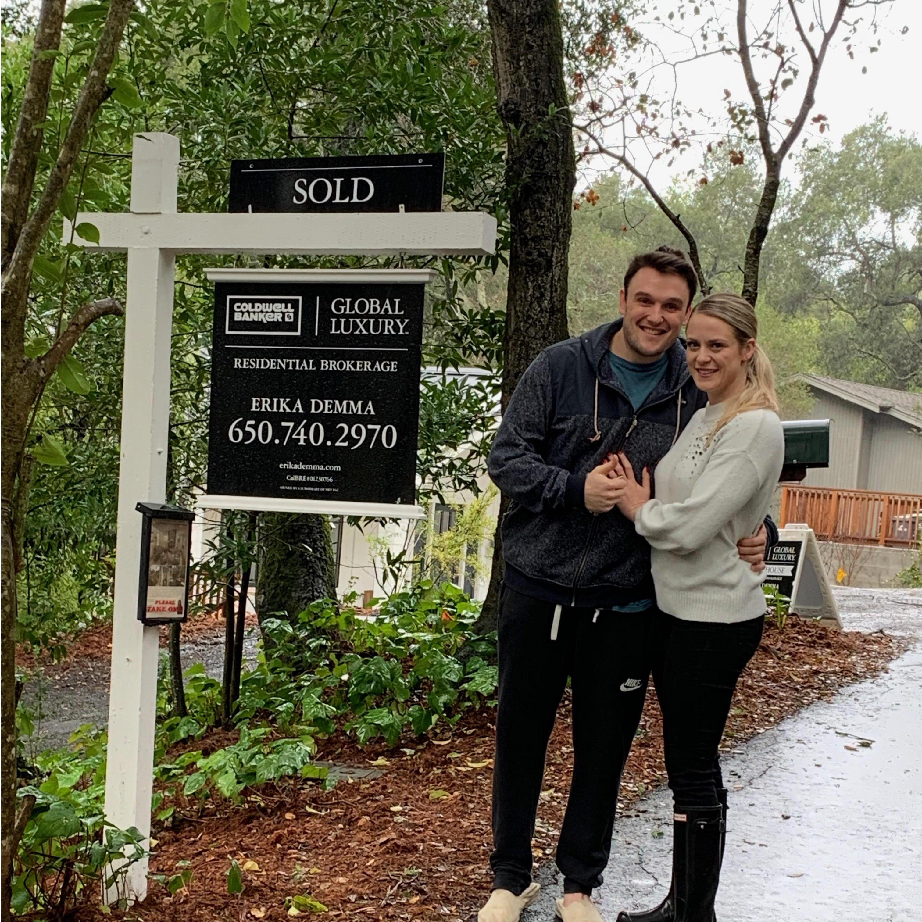 Our first home- Woodside, CA