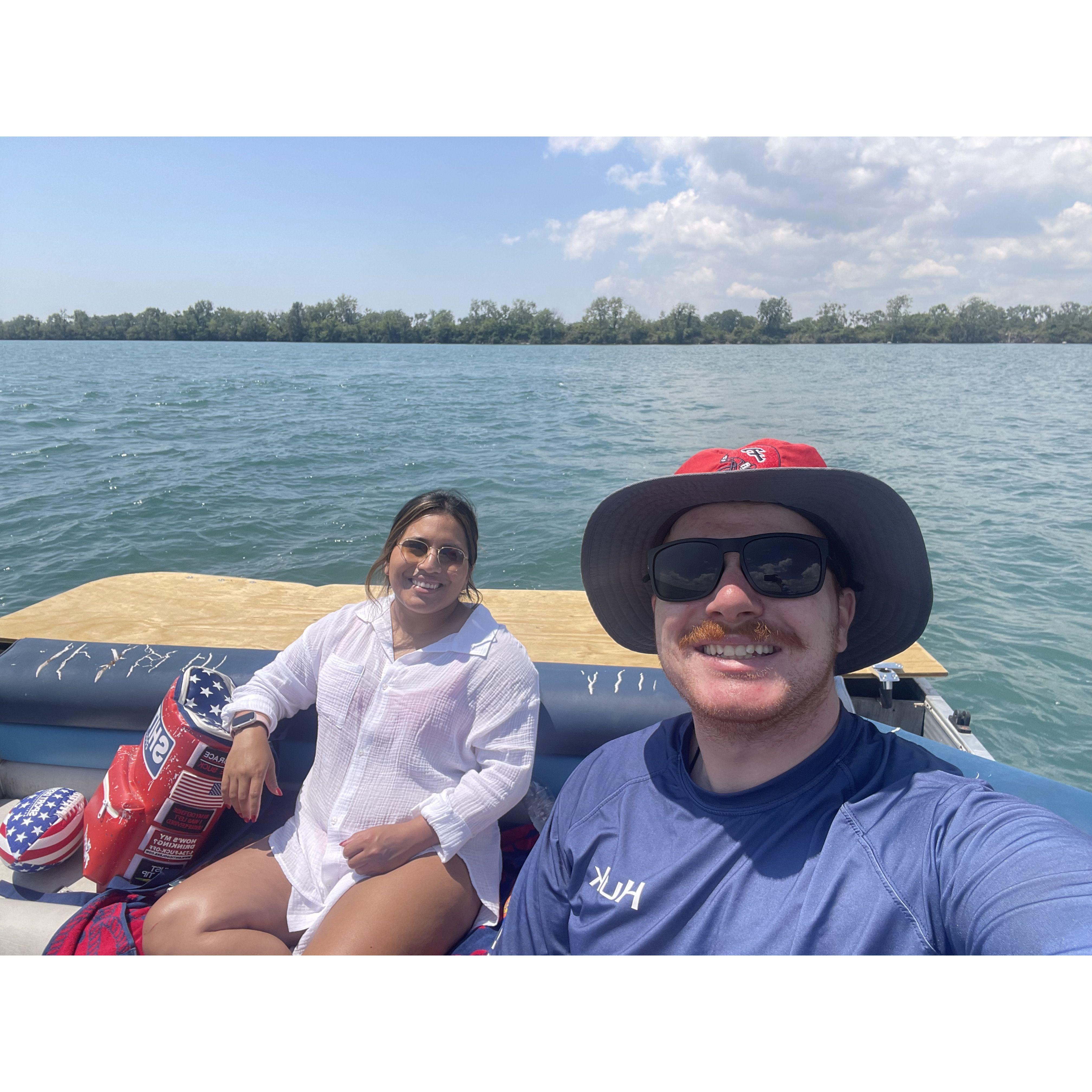 Emily's first time to Canada (kinda).