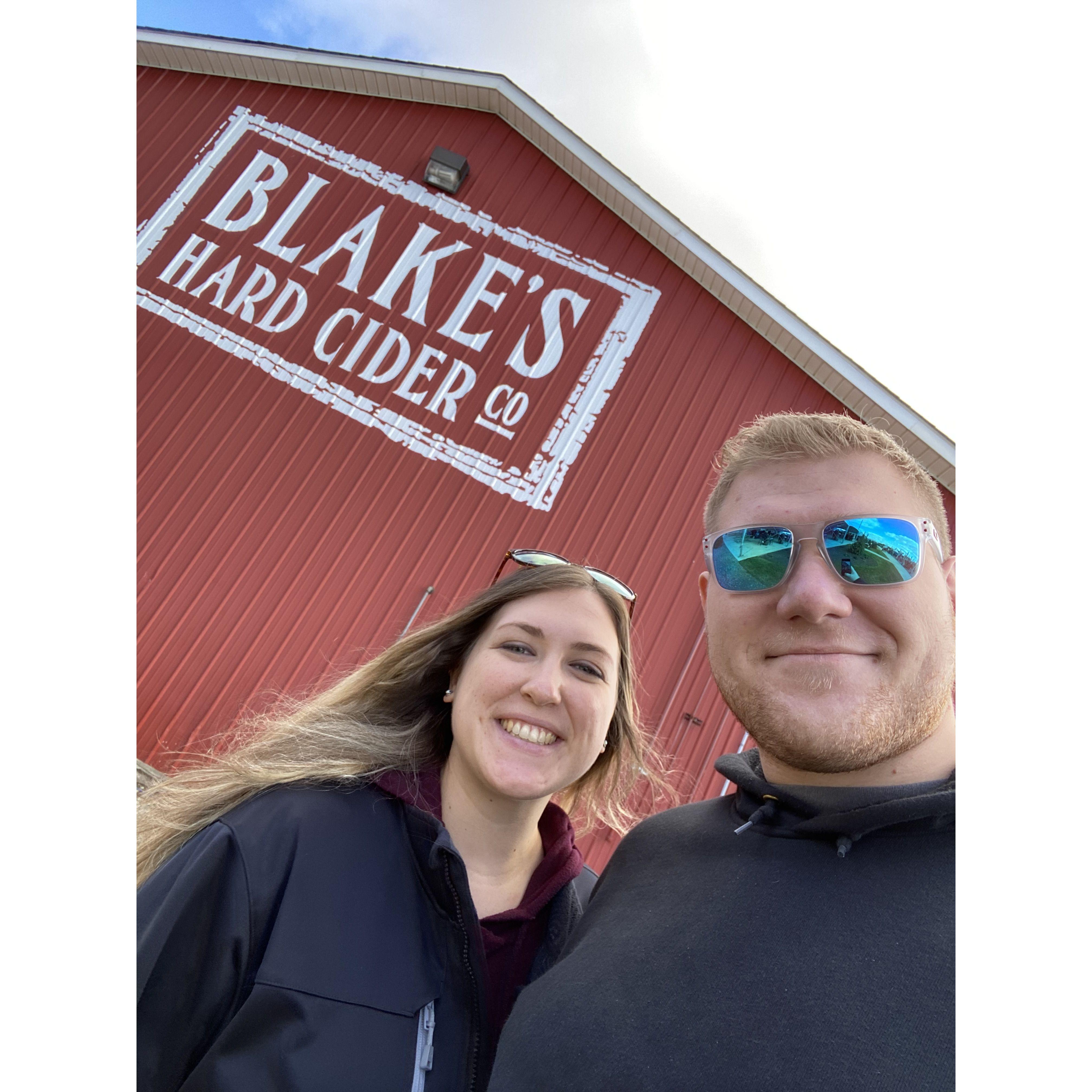 Our "year 1" anniversary date photo