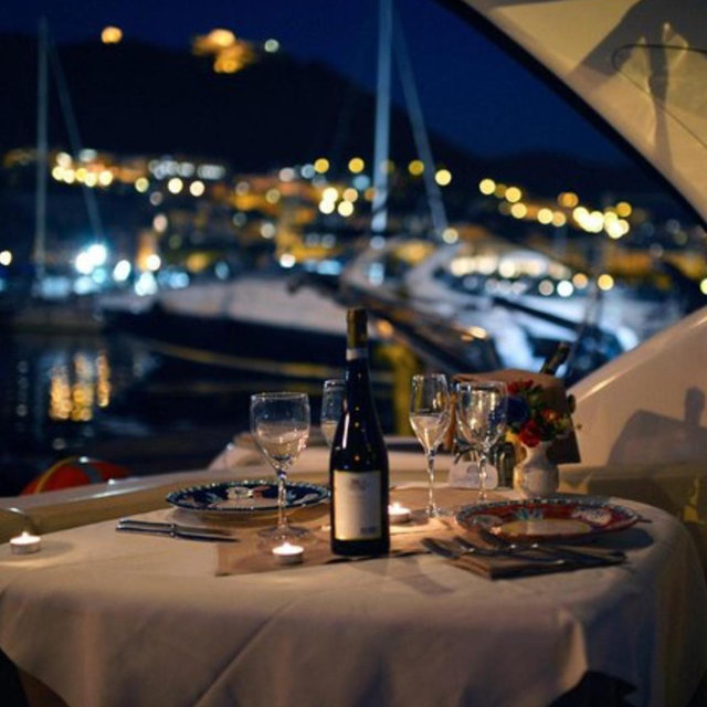 Sunset Dinner Cruise on Honeymoon!