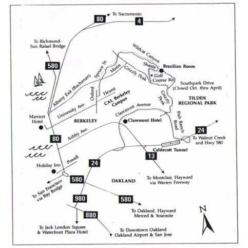 Overview map of East Bay