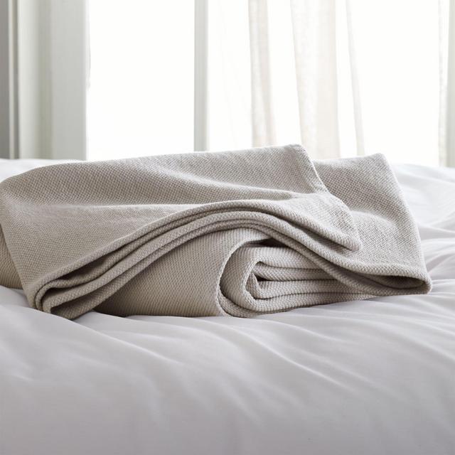 Siesta Grey Twin Blanket