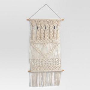 Macrame Wall Tapestries 38 X 29 X 5 - Cream - Threshold™