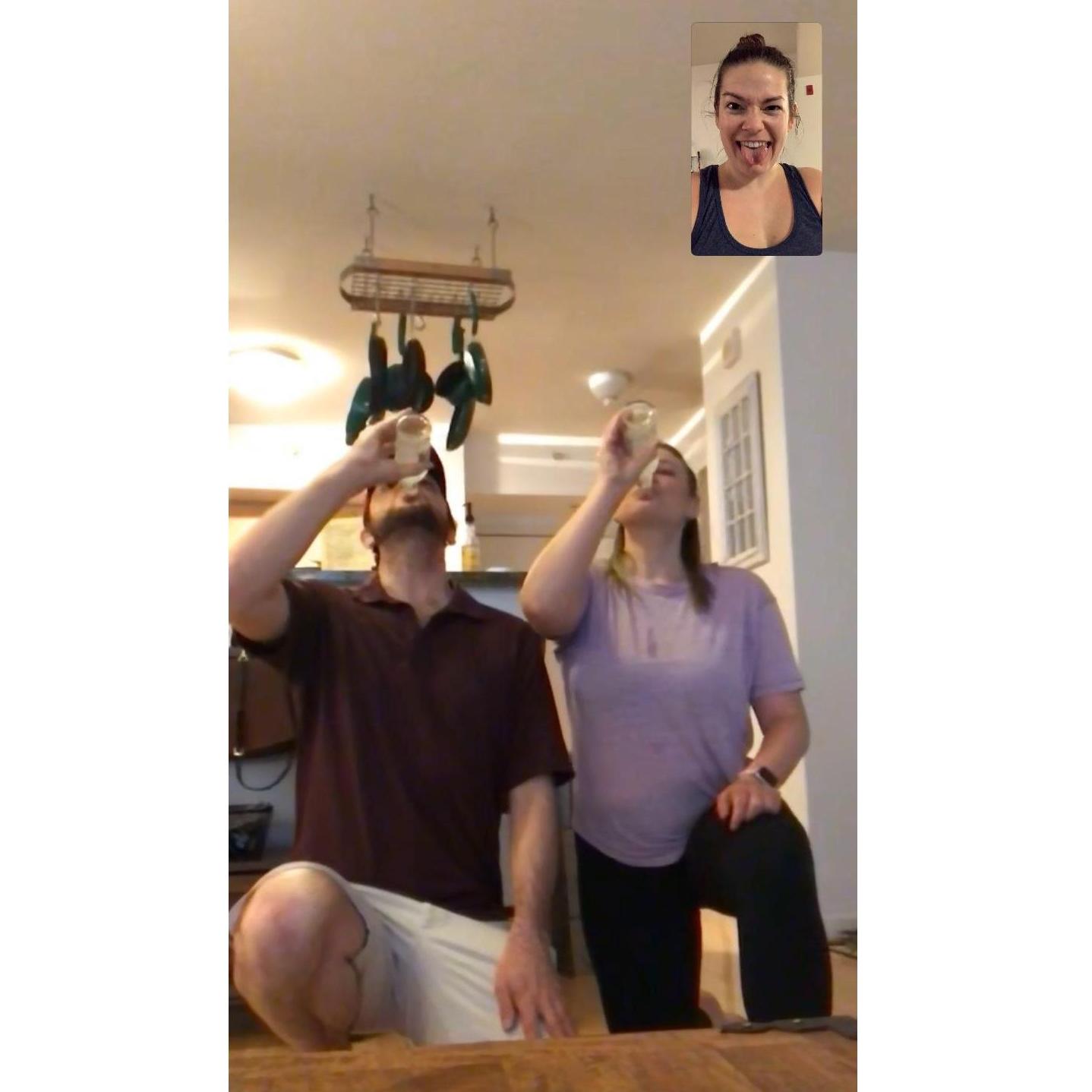 Getting virtually iced during quarantine.