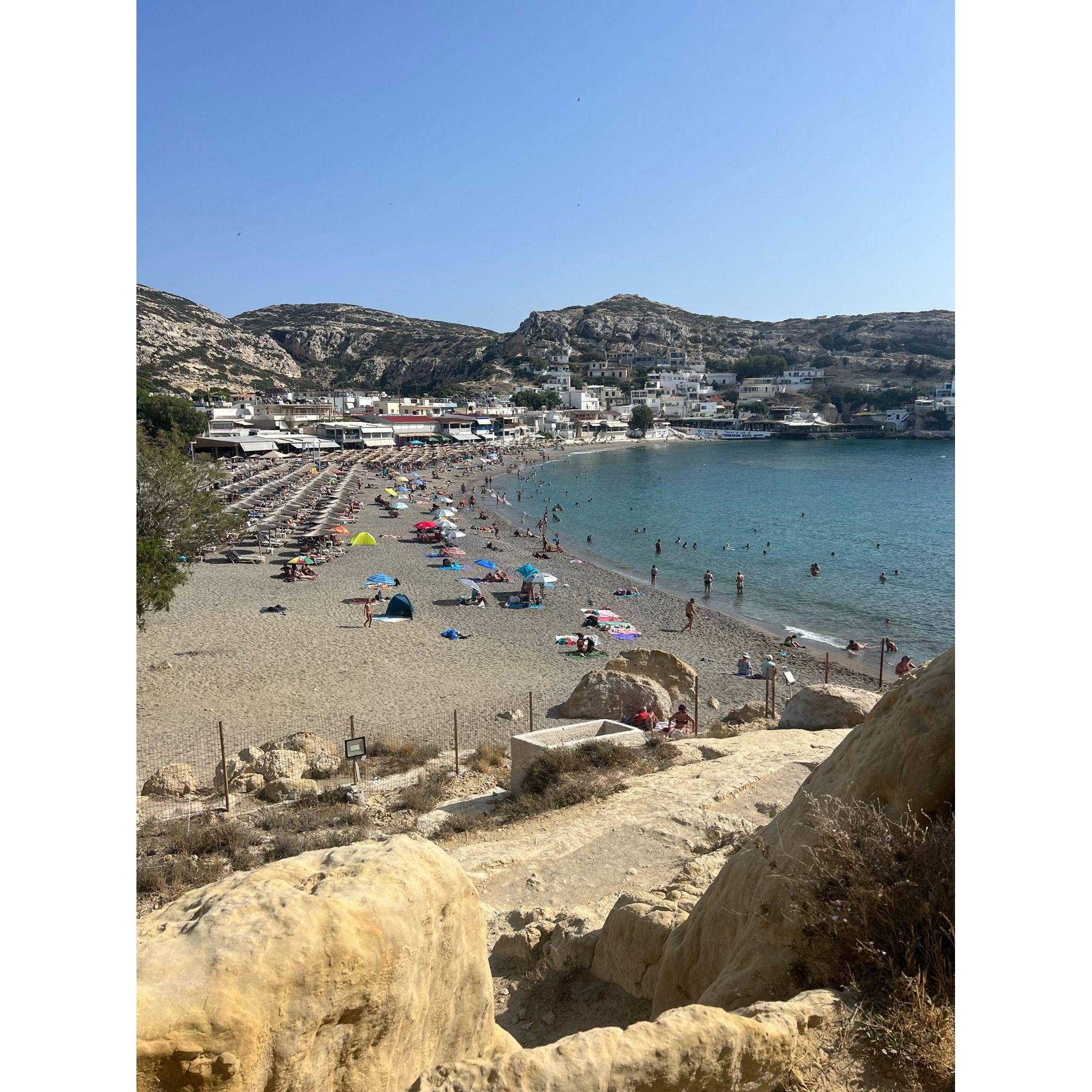 Matala Beach in Crete