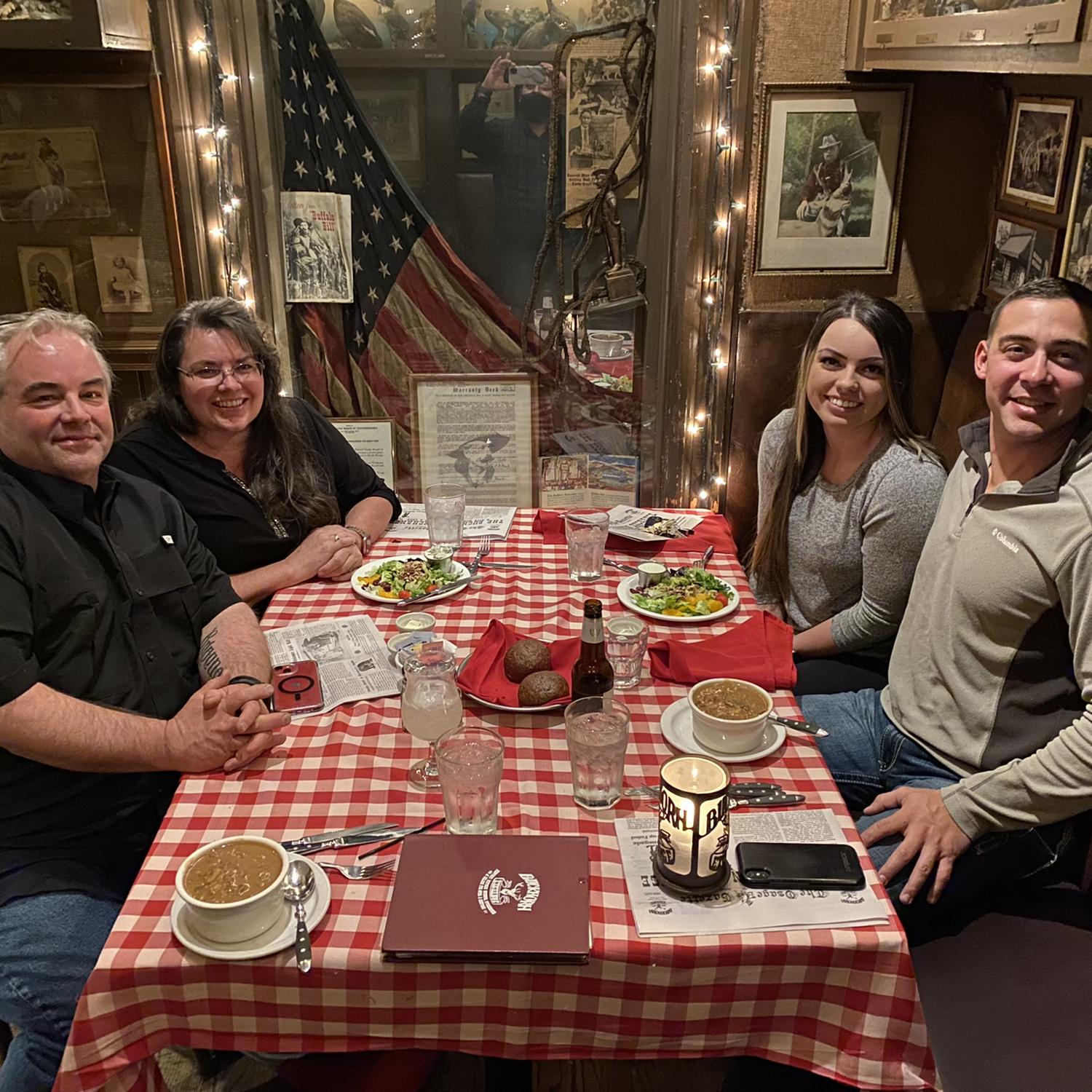 Wes’ 29th birthday dinner at the Buckhorn Exchange 2022