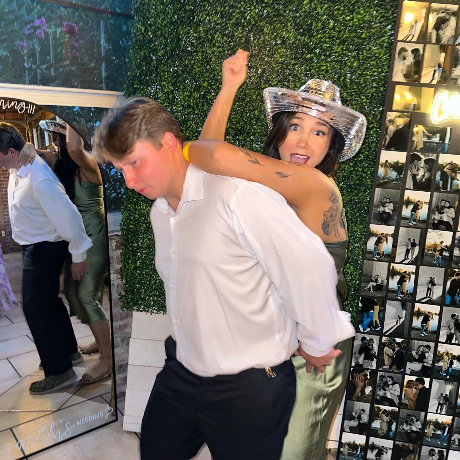 Celebrating at Dylan and Ellies wedding!