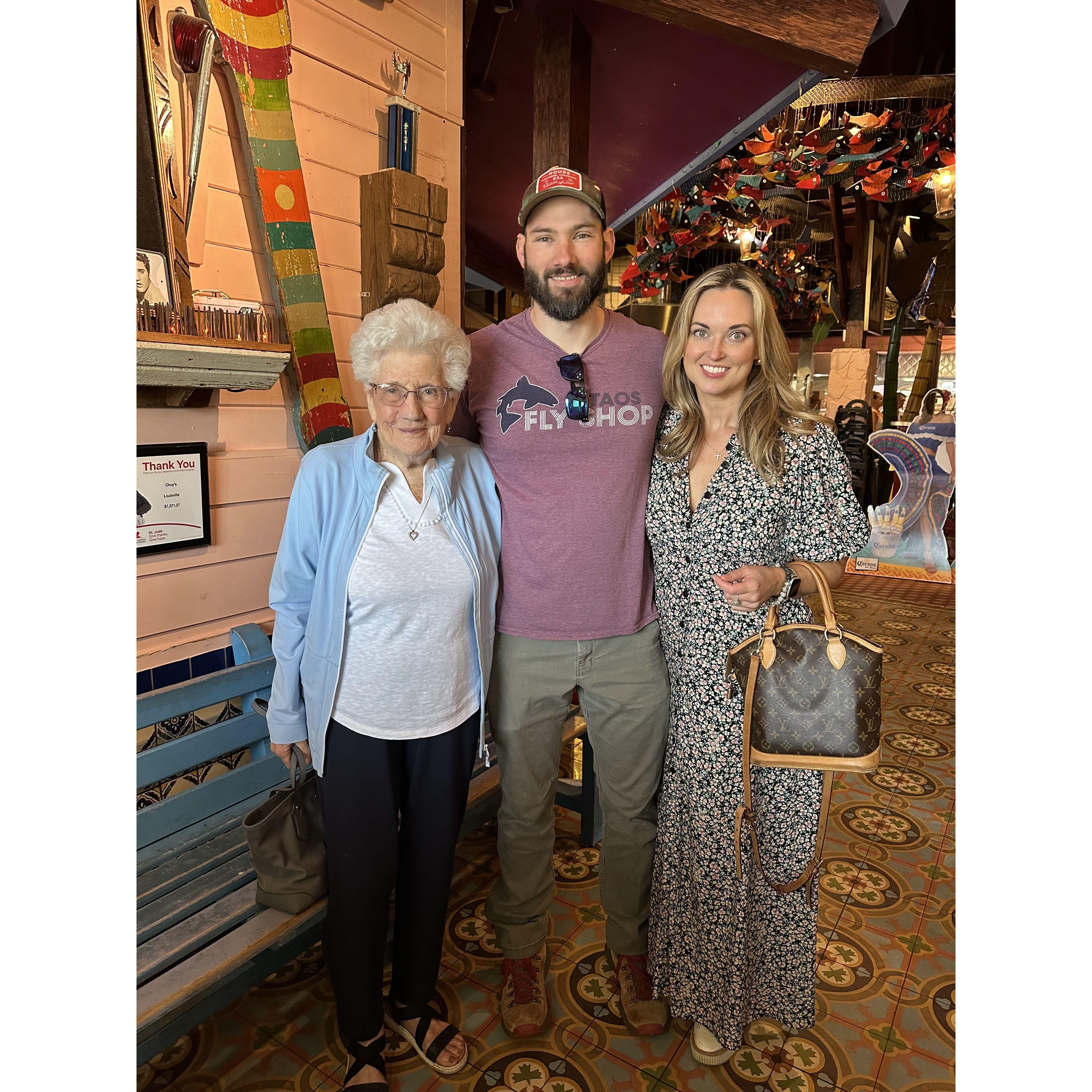 Chuy’s with Grandma!