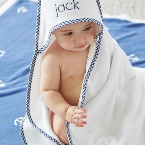 Pottery Barn-Baby Hooded Towel-Perzonalized