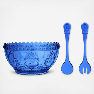 Baroque & Rock BPA Free Acrylic Salad Bowl & Servers