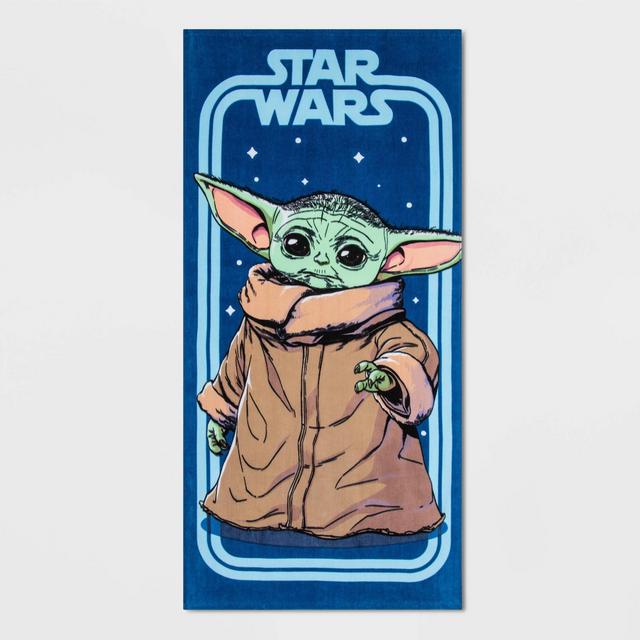 Star Wars The Child Vintage Beach Towel Blue