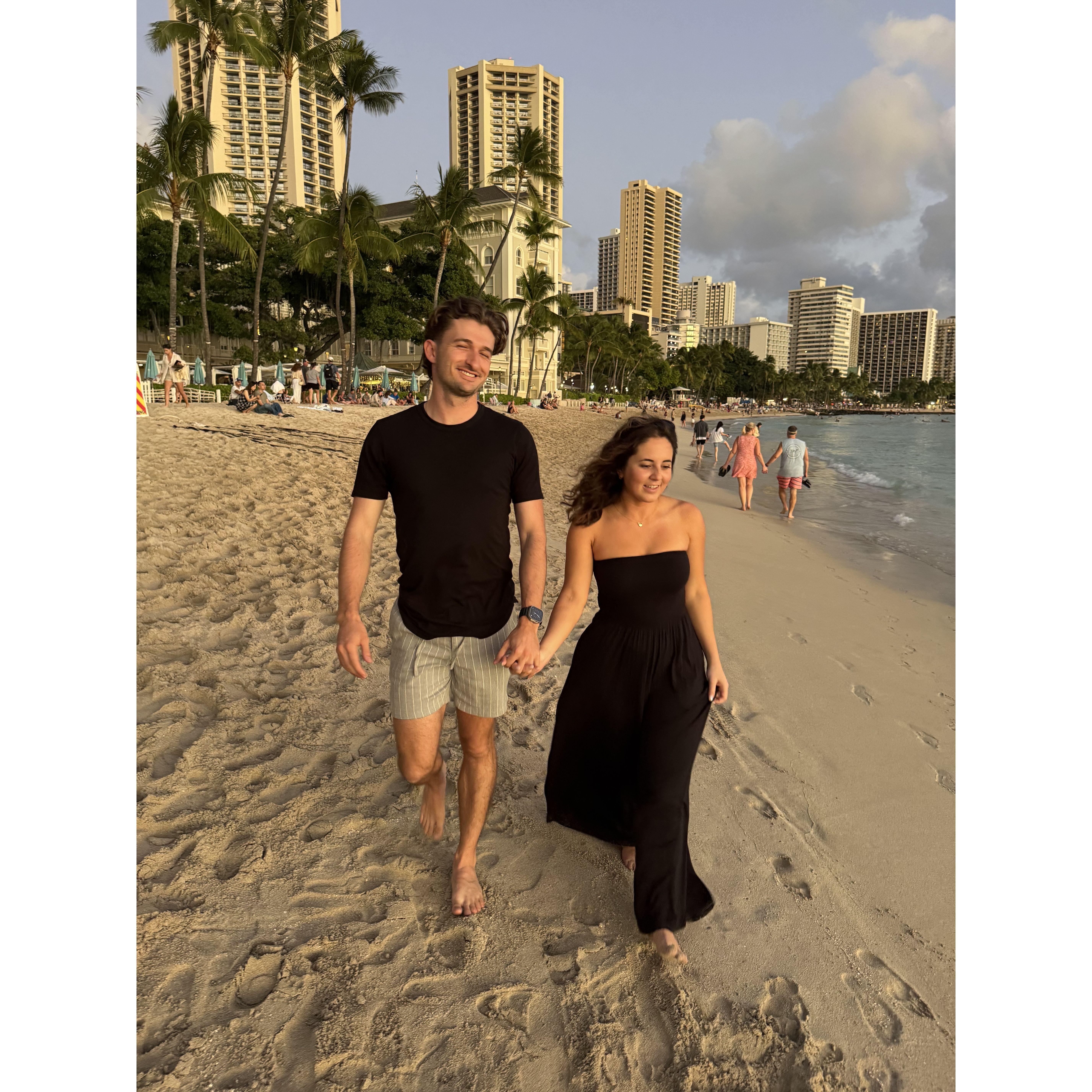 After Trent ran a marathon in Hawaii!