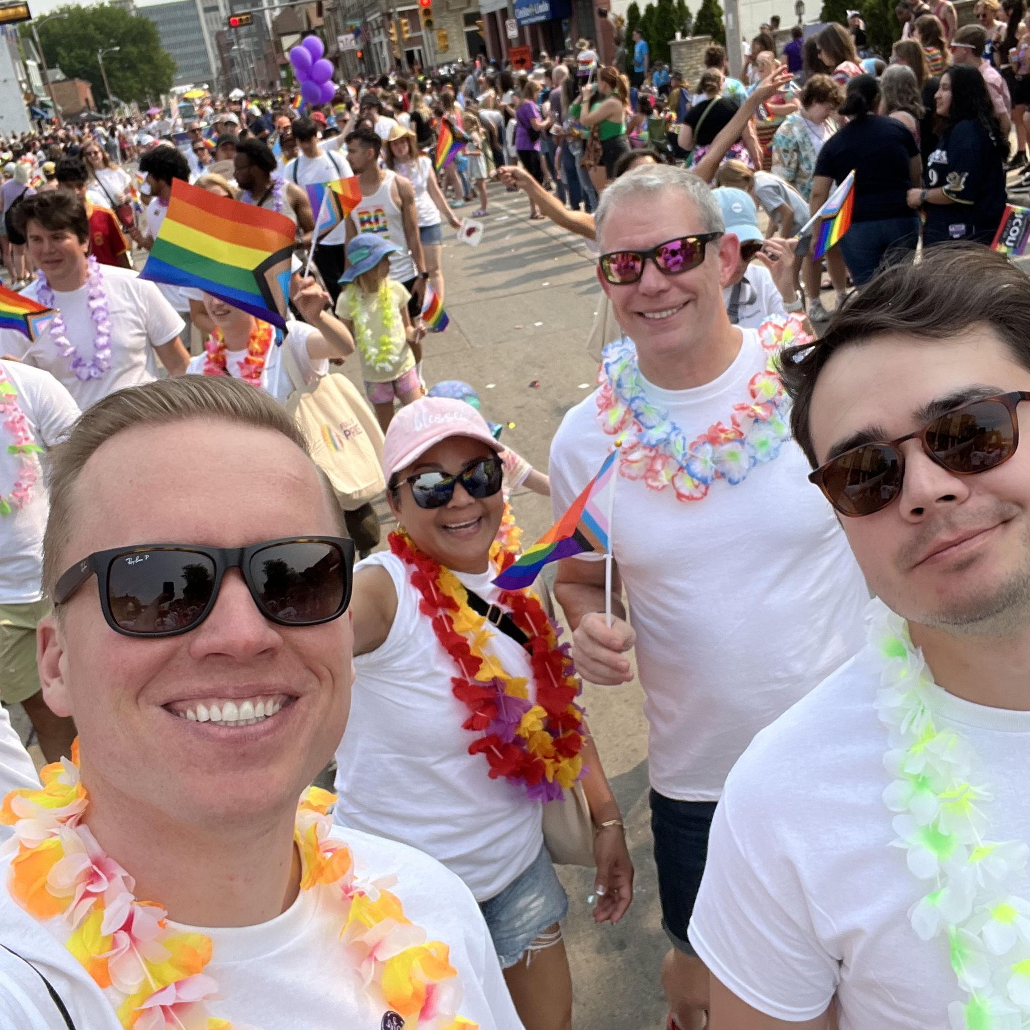 Milwaukee’s Pride Parade 2023 with Jesse’s Parents