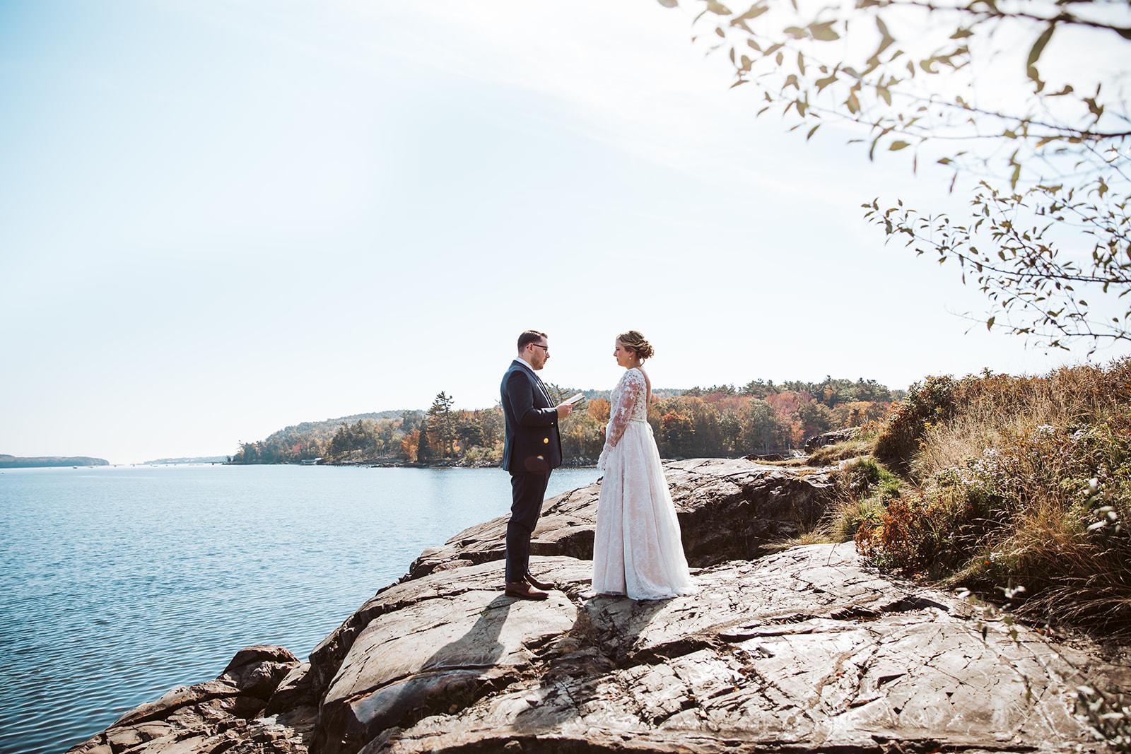 We shared private vows before our ceremony