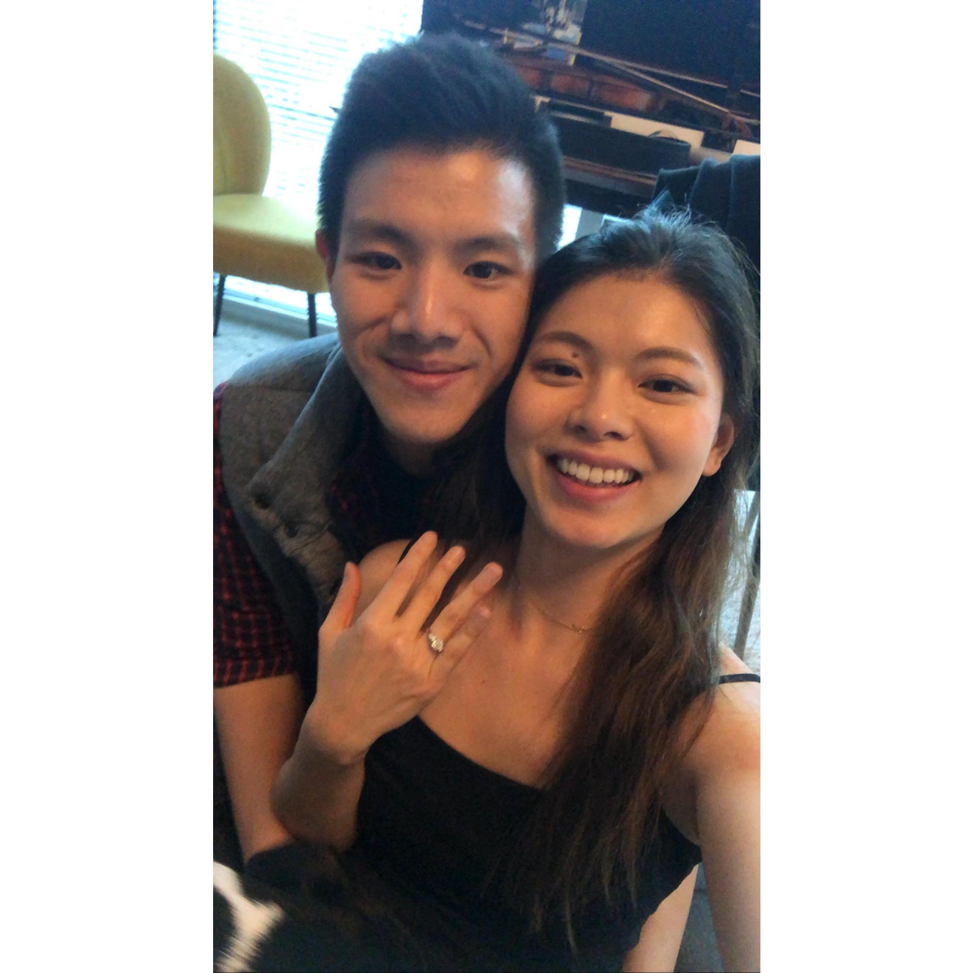 The day Jeff proposed!