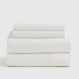 Organic Brushed Cotton Sheet Set - White, King