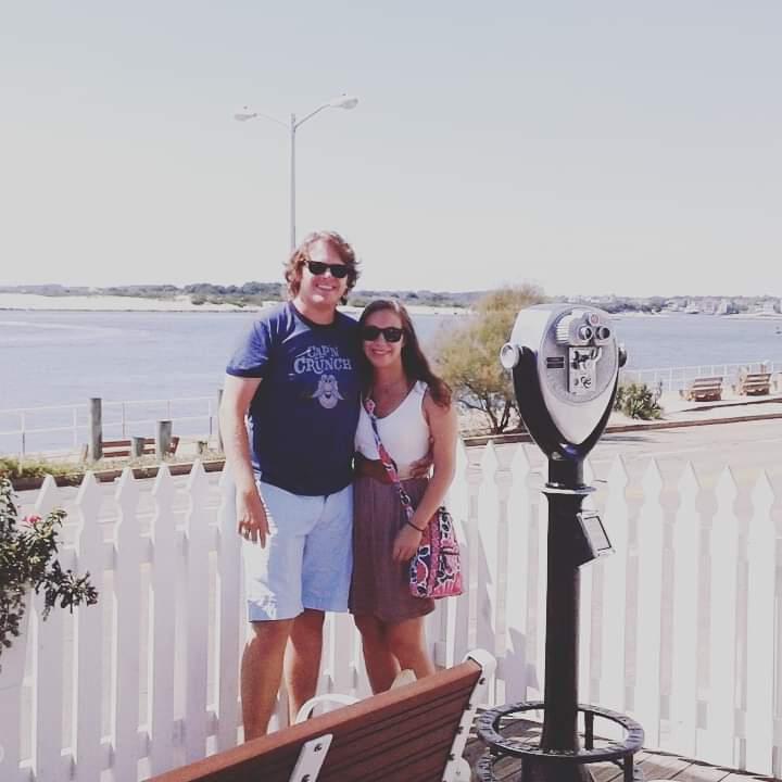 Our second beach trip together.