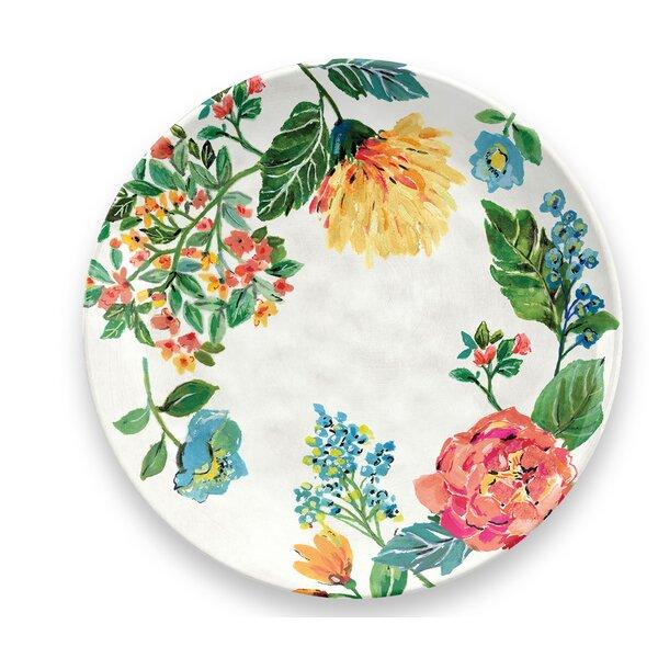 Mahlum Floral 10.5" Melamine Dinner Plate (set of 12)