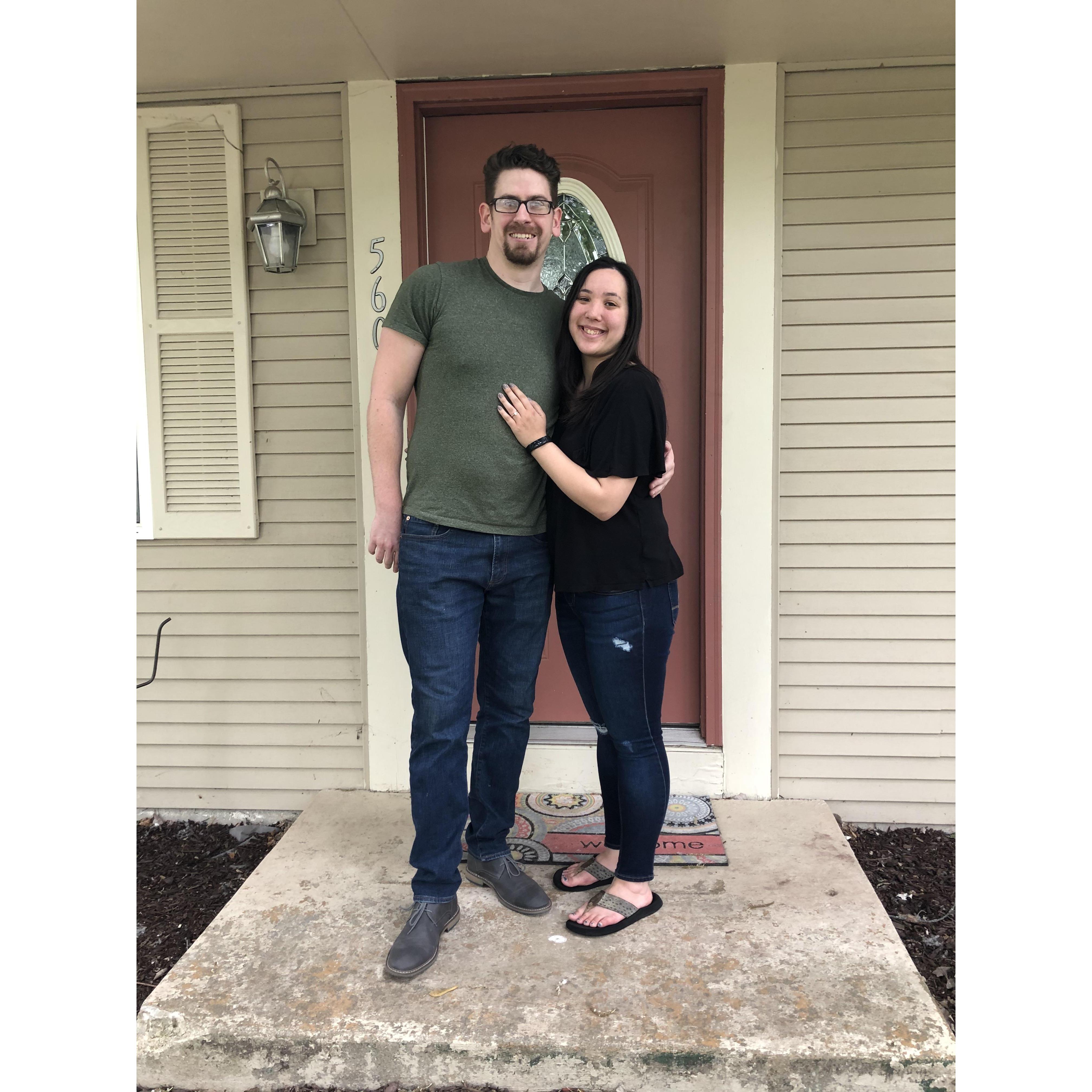 Nathan proposed to Faith inside their home right after closing on May 14, 2021.